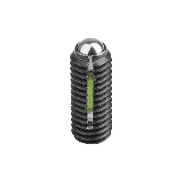 Ball-End Thrust Screw Wo Head, Long-Lok, Form:A Ball Steel, M16, L=53, 3, Carbon Steel